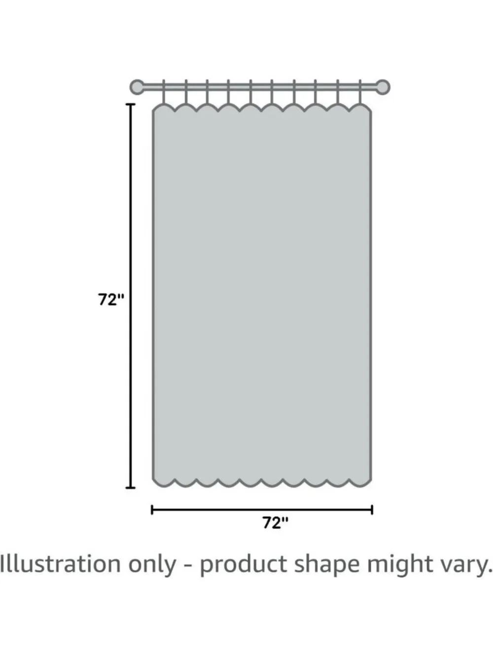 Chic Aqua Cotton Shower Curtain, 72